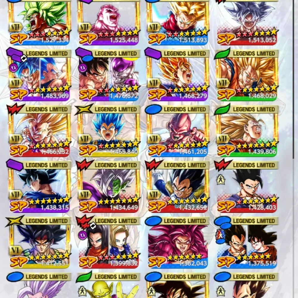 Dragon Ball Legends Character Collection